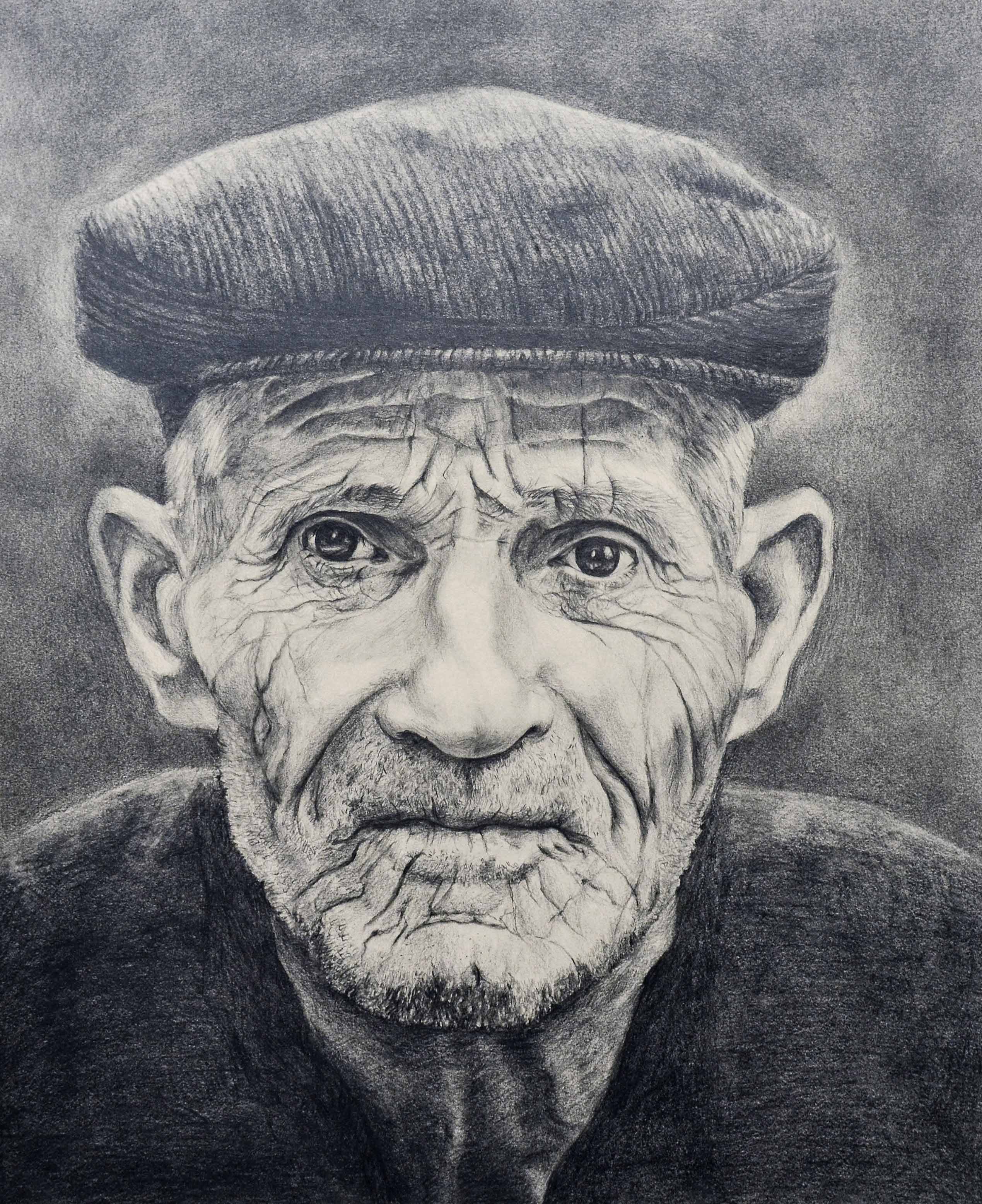 Old Man — painting by Steph Noh